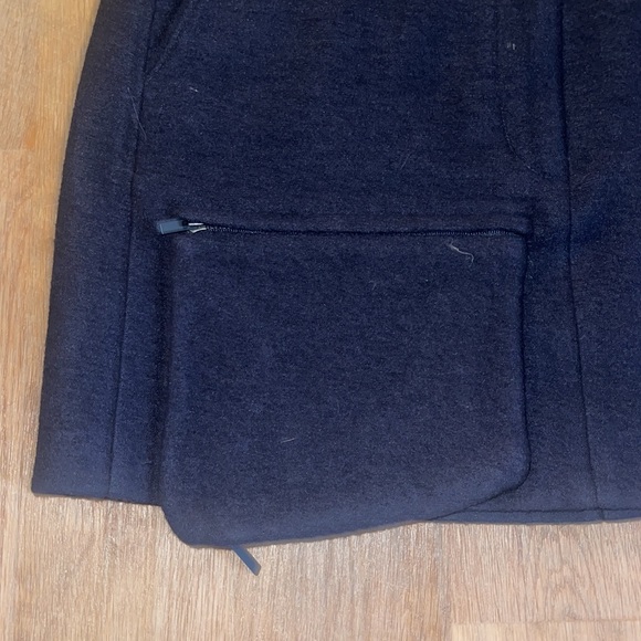 Tibi Boiled Wool Mini Skirt - Navy - size 8 - Picture 5 of 5